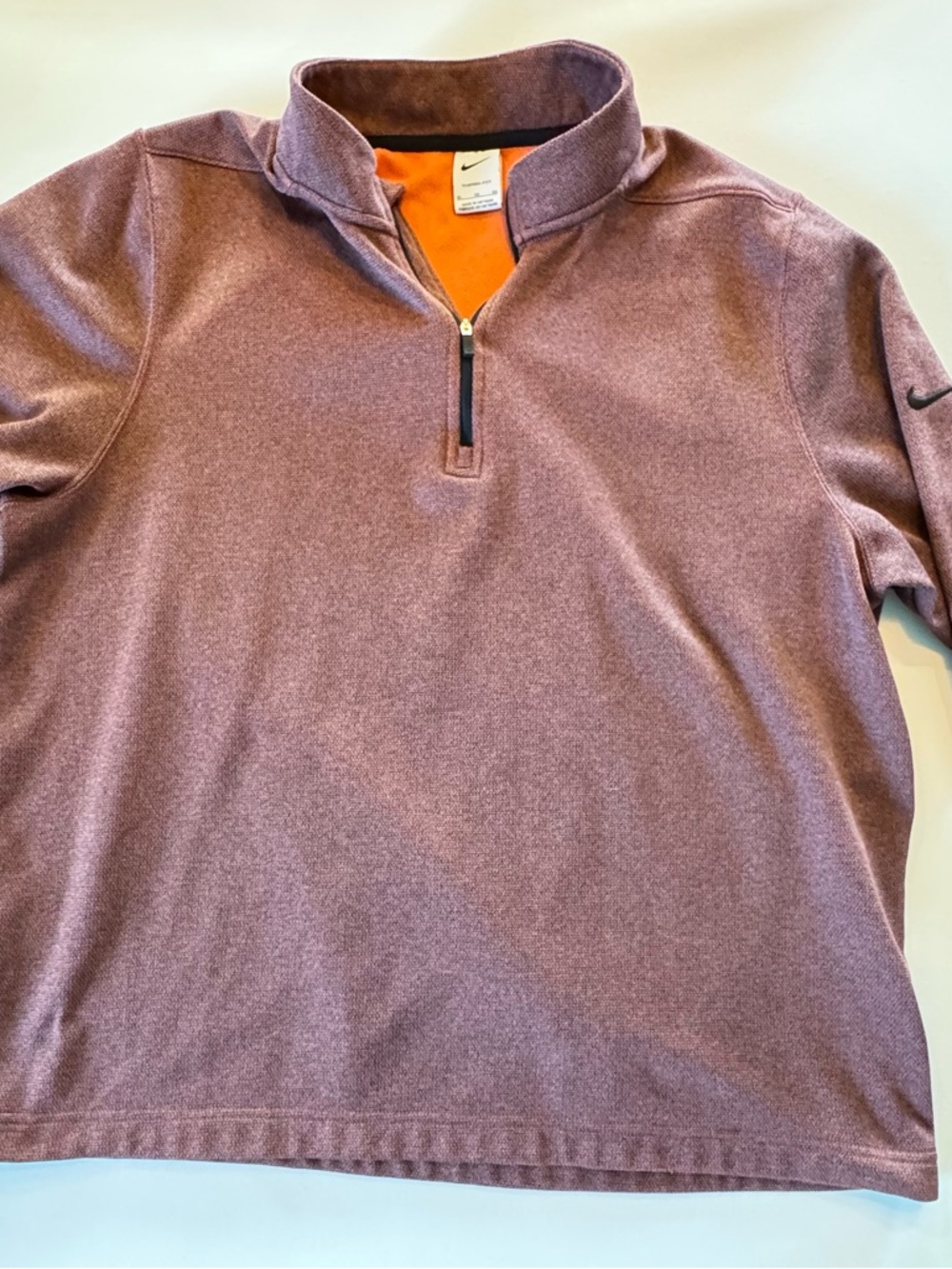 Nike Men’s Heathered Mauve 1/4 Zip Pullover